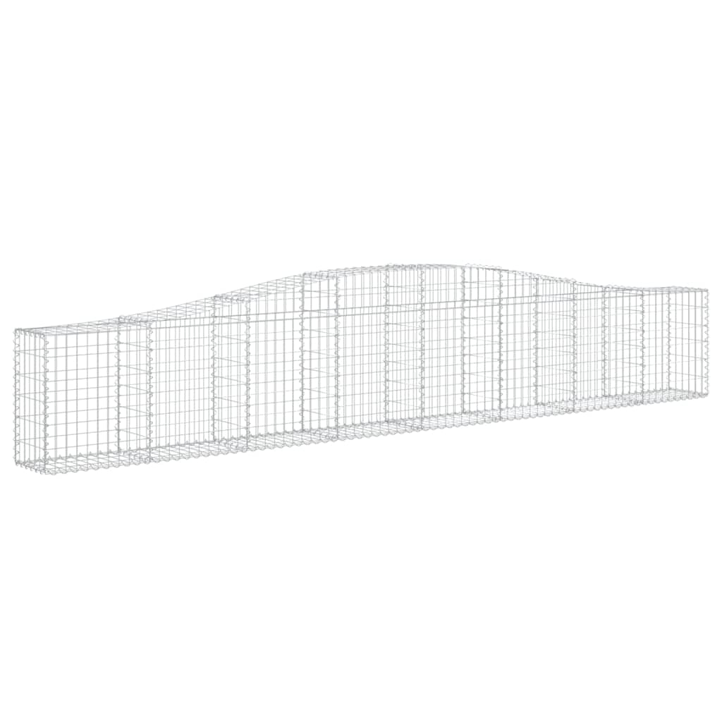 Cestas De Gaviones 20 Uds Forma De Arco Hierro 400x30x60/80 Cm_2