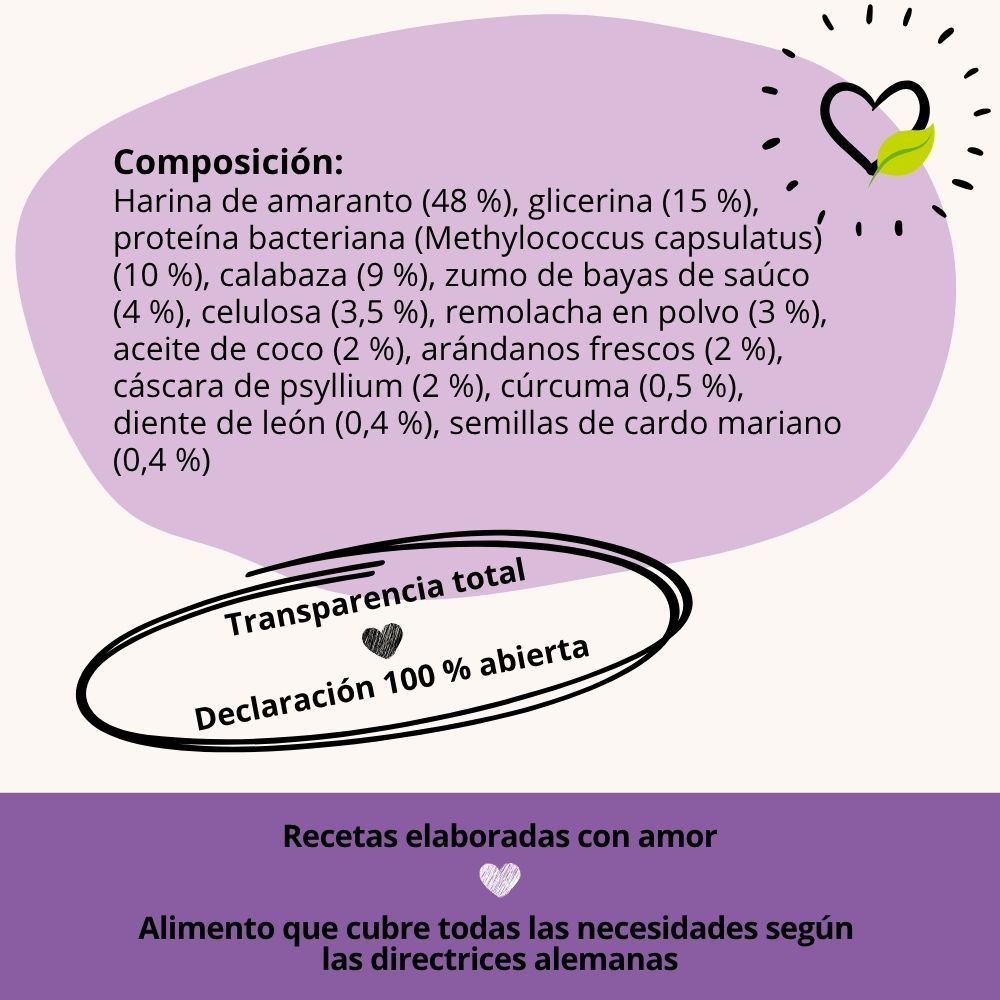 BugBell BellyVital Pienso – hipoalergénico, sin cereales, con proteína de insecto, psyllium y arándanos_2