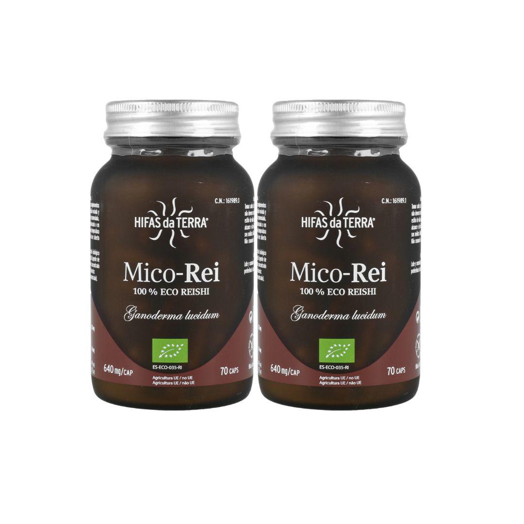 Pack 2x Mico Rei (Ganoderma lucidum) Hifas da Terra 70 cápsulas
