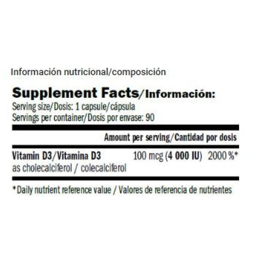 Performance Vitamin D 4000 I.u. 90 Caps_2
