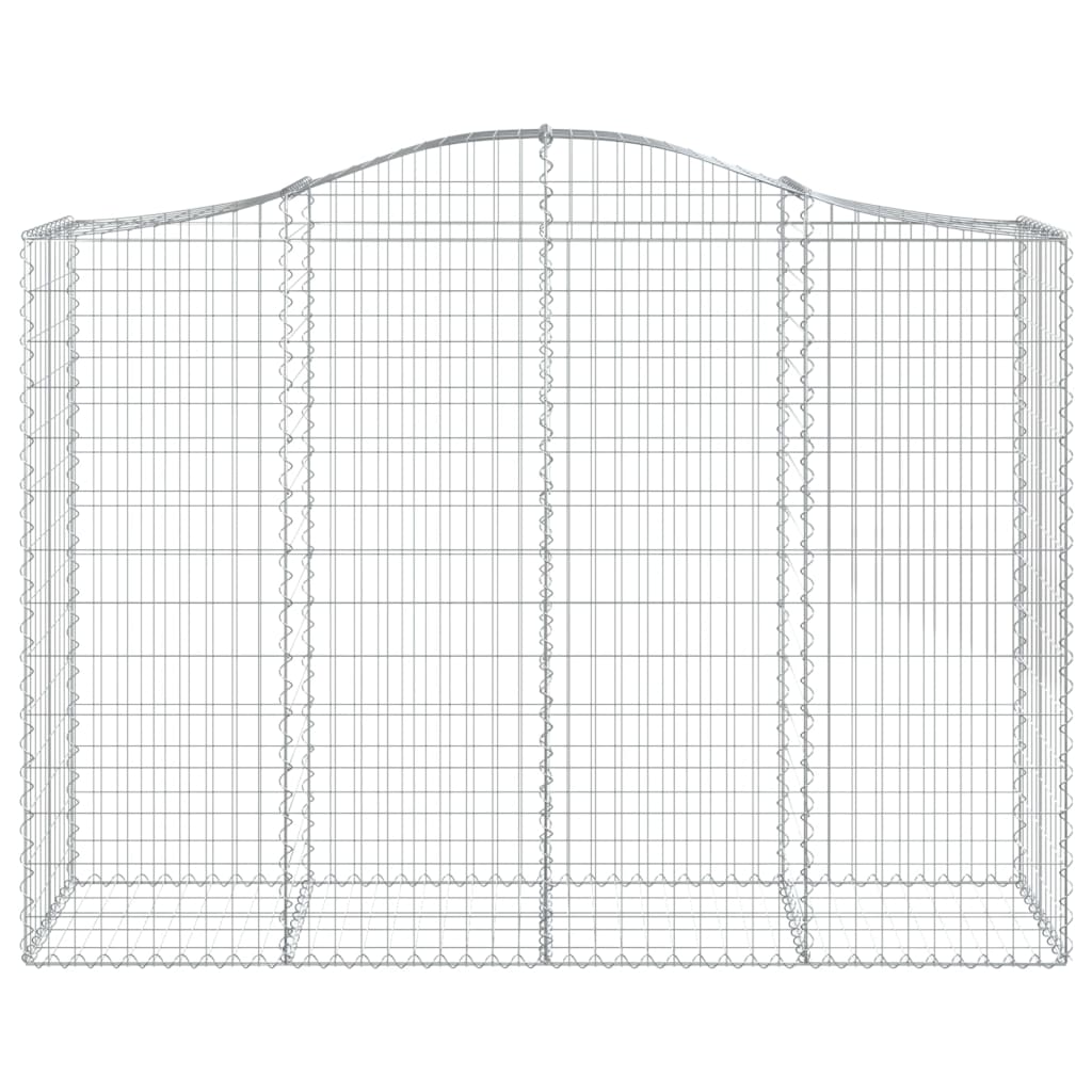 Cestas Gaviones 9 Uds Forma De Arco Hierro 200x50x140/160 Cm_3