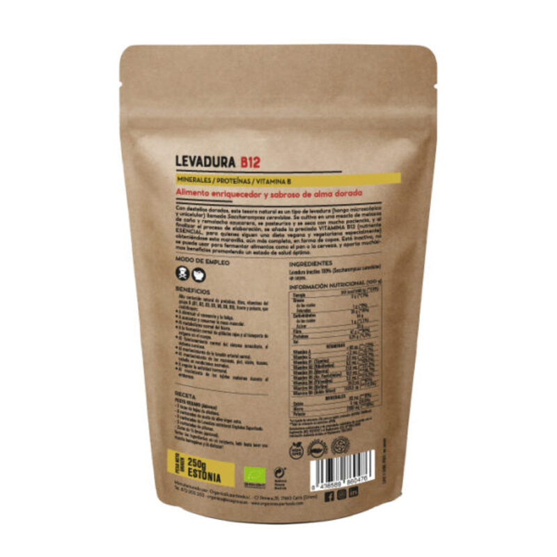 Levadura Nutricional + B12 Sin Gluten 125g - Orgánica Superfoods_1