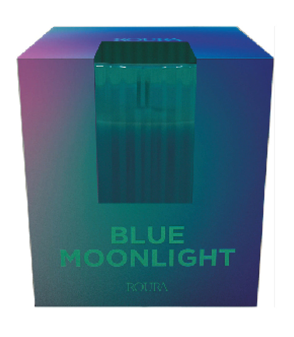 Vaso rayado azul blue moon 90x80 mm en caja