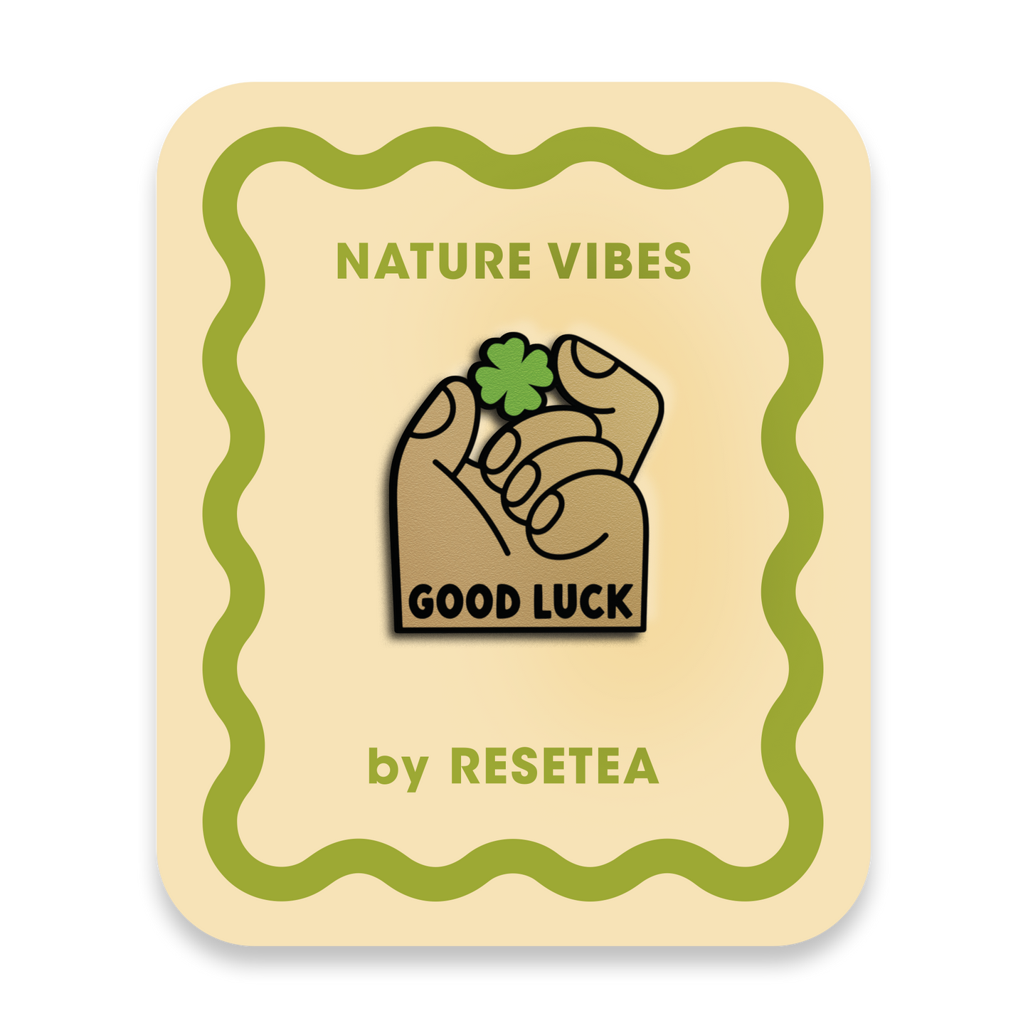 Pin Good Luck - Accesorio Moderno y Original para Chaquetas, Mochilas y Bolsos - Nature Vibes_0