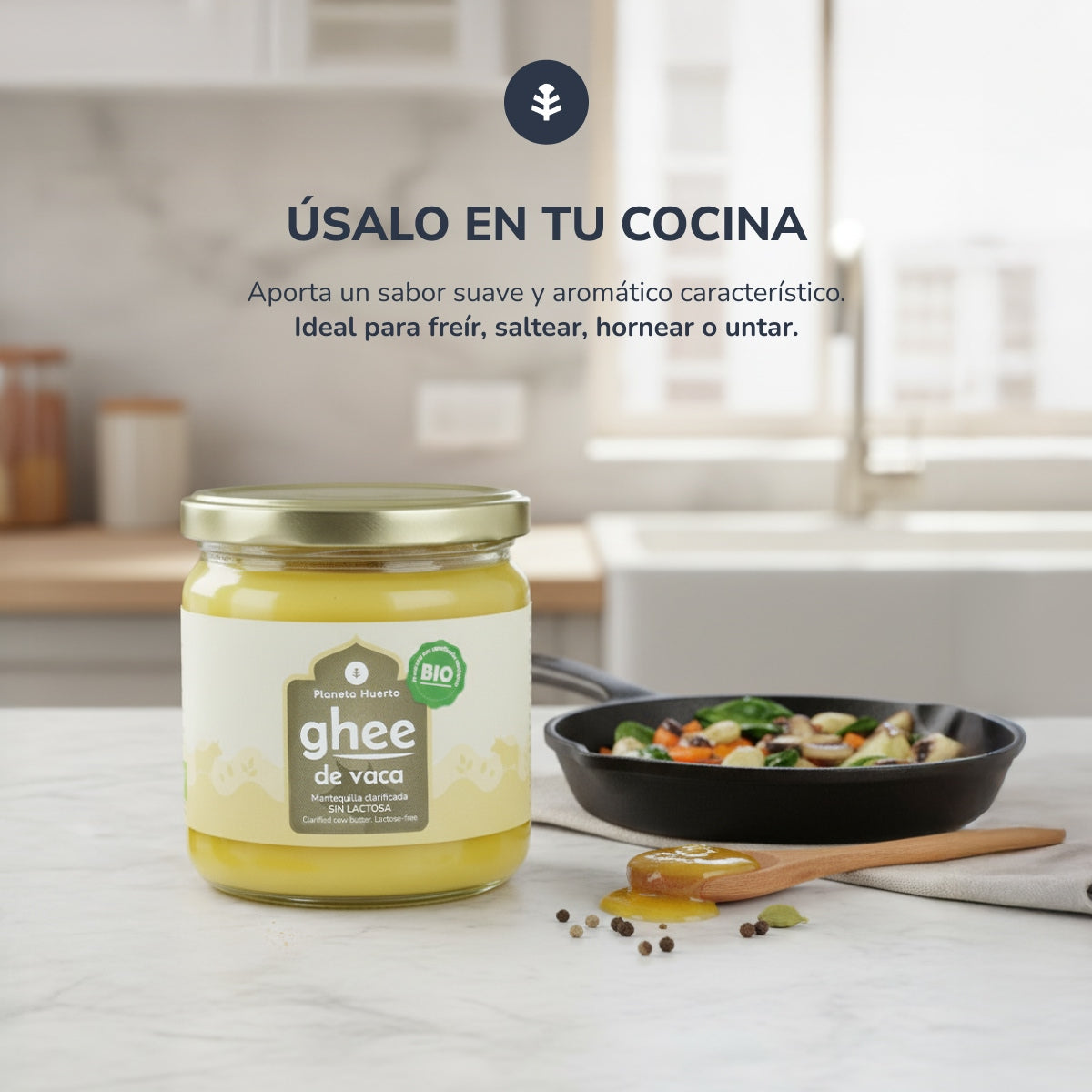 Pack 2x Ghee mantequilla clarificada ECO Planeta Huerto 500 g