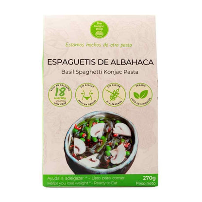 Espaguetis konjac albahaca The Konjac Shop 270g