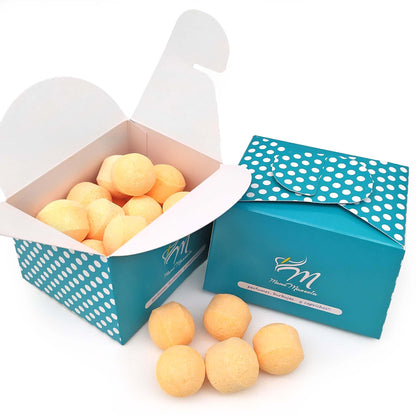 Caja 25 Mini Bombas Efervescentes Para Manicura Y Pedicura - Ablandan Durezas, Uñas Y Cutículas - Aroma Naranja_0