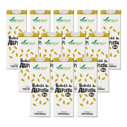 Pack 12 x Bebida vegetal de alpiste 100% vegetal Soria Natural 1L