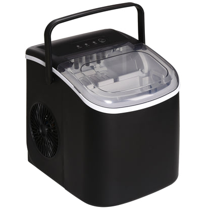 Máquina De Hielo Homcom 22.2x29.4x29 Cm Negro_0