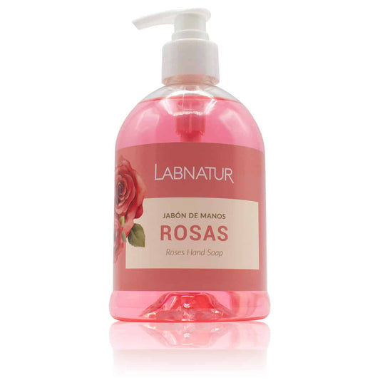 Jabón de Manos de Rosas Labnatur 500 ml | Aroma Floral | Limpieza Suave | Uso Diario | Vegano_0