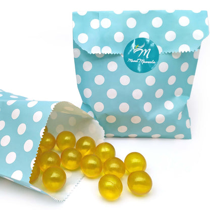 Pack 40 Perlas De Baño Aromatizada En Forma De Bola - Con Aceite De Soja - Hidratante Y Aromática - Aroma Madreselva_4