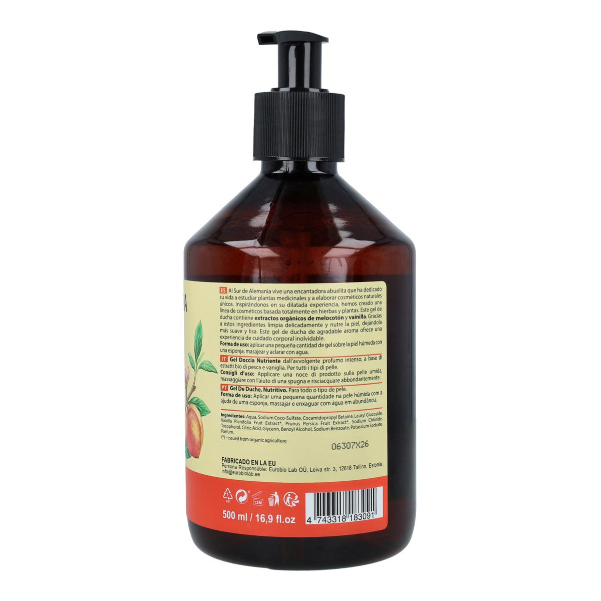 Pack 2x Gel ducha nutritivo todo tipo de pieles Oma Gertrude 500 ml