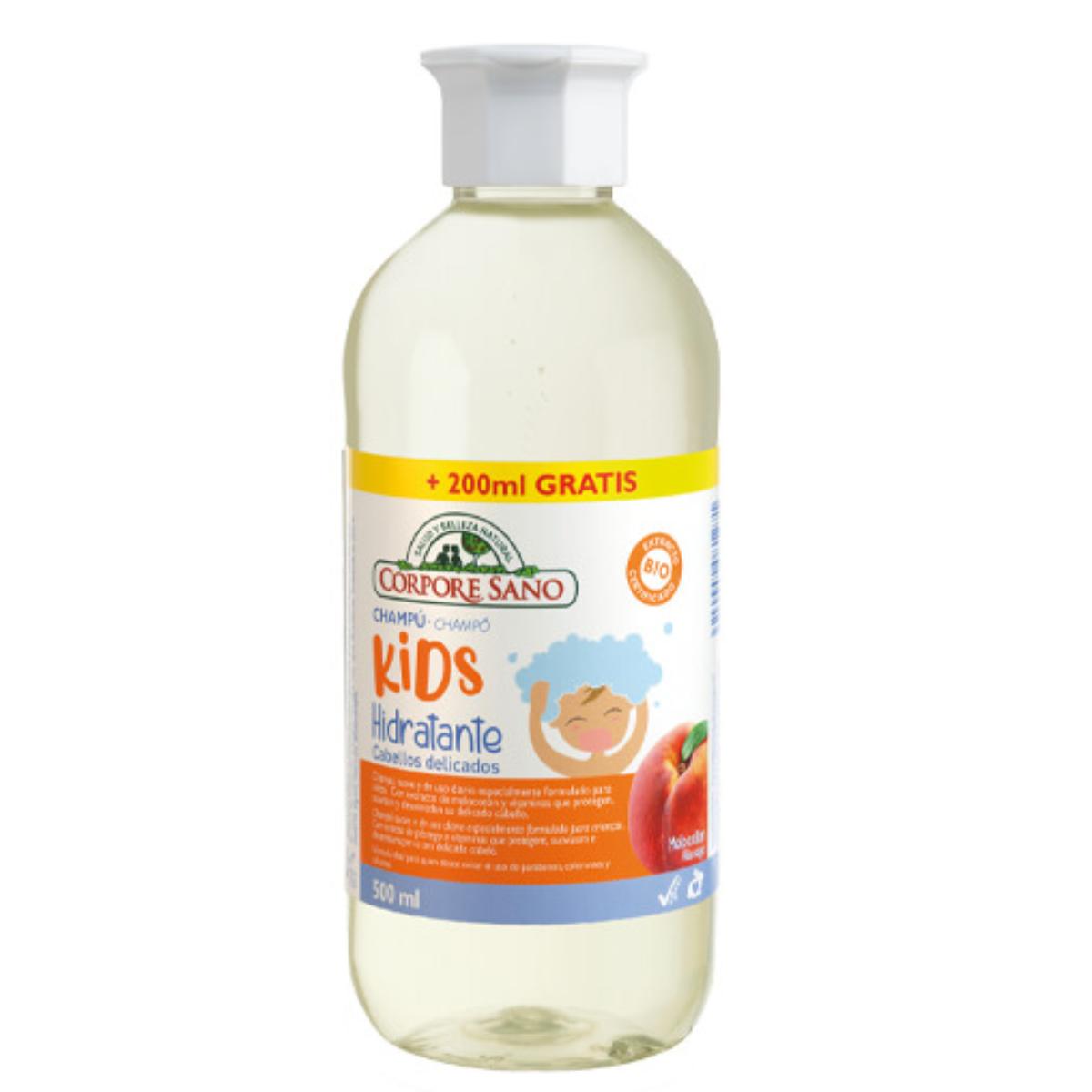 Champú Kids de Melocotón, Corpore Sano 500 ml