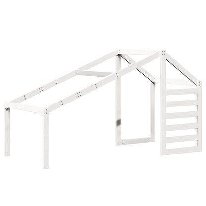 Techo De Cama Infantil Madera Maciza Pino Blanco 188x97x113 Cm_0