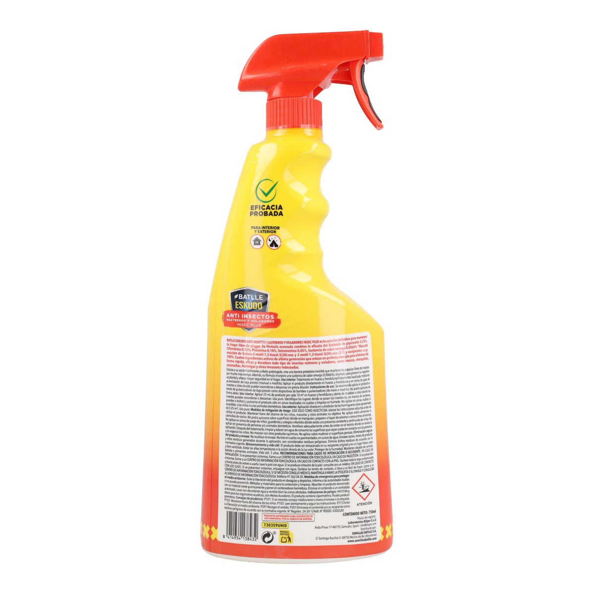 Pistola Anti Insectos Insect Plus Batlle 750 ml