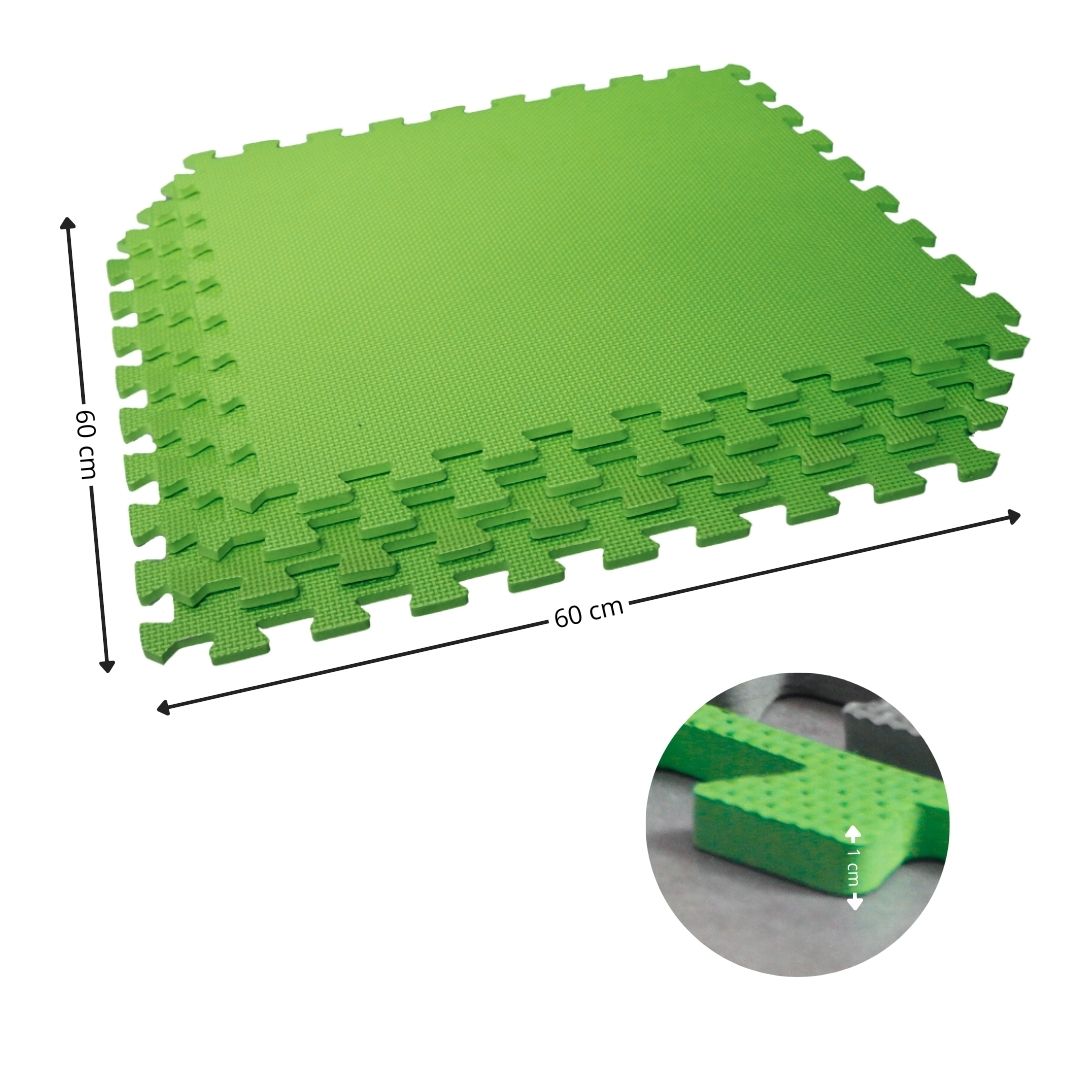 Jowy Tatami Puzzle 1cm 60x60cm – Pack 4 Uds (t60-4) Verde_2