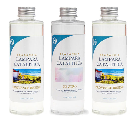 Pack 3x Fragancias Lámpara Catalítica 200ml: 2 Aroma Provence Breeze + Limpiador Neutro. Disfruta De Tu Aroma Favorito_0