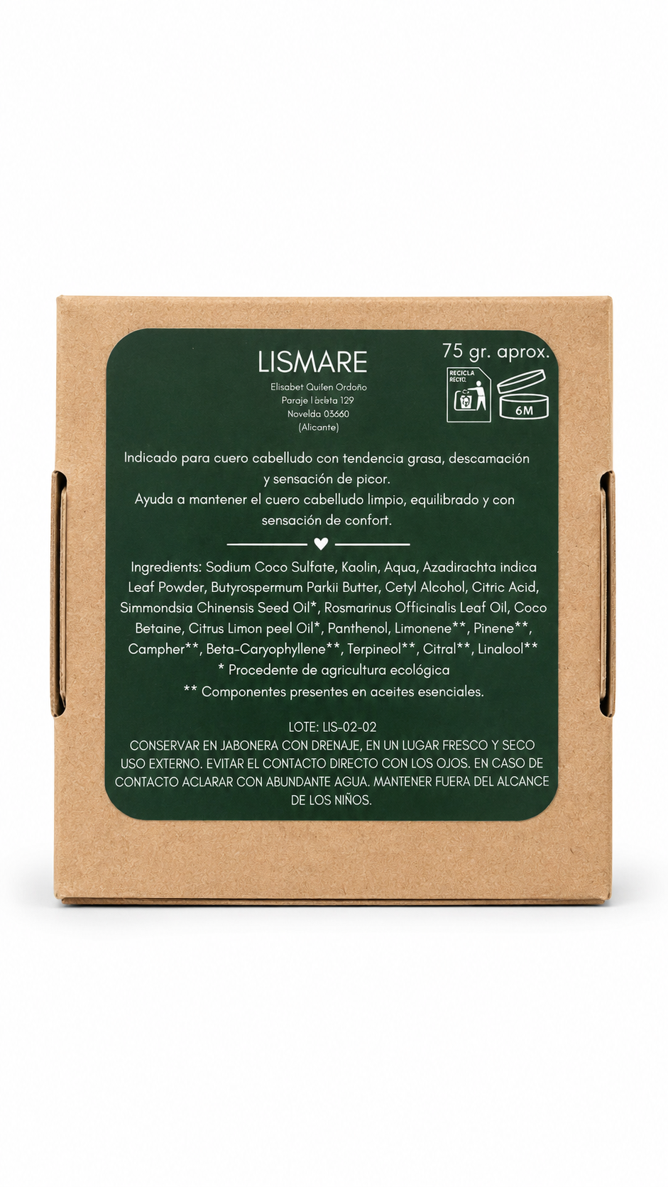 Jabonera drenante de regalo + 2 champús sólidos Neem & Romero 75 g – Graso, picores y desequilibrio - Ideal gimnasio._5