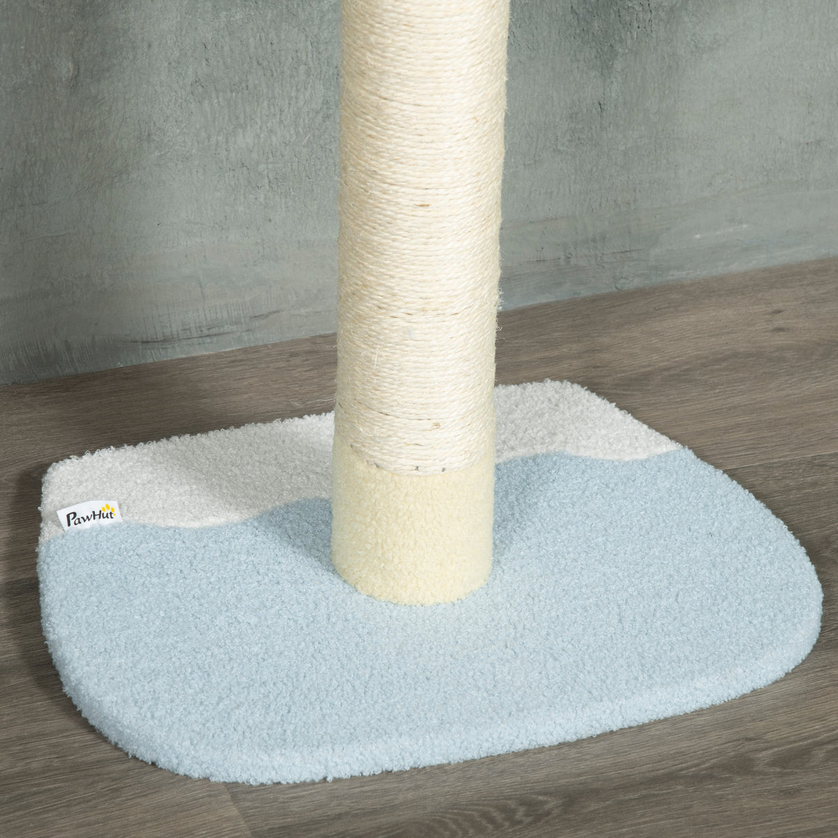 Pawhut Árbol Para Gatos Del Suelo Al Techo 220-260 Cm Con 3 Plataformas Y Bola_4