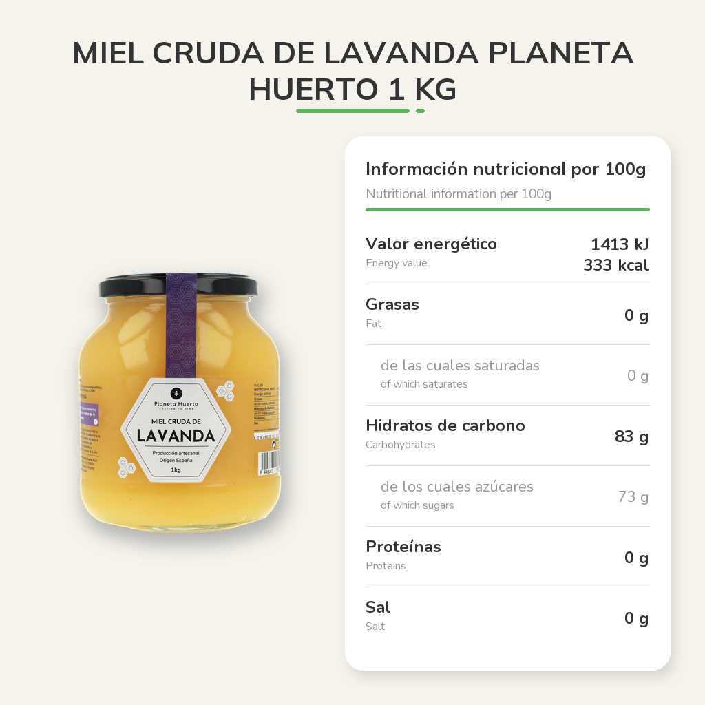 Información nutricional