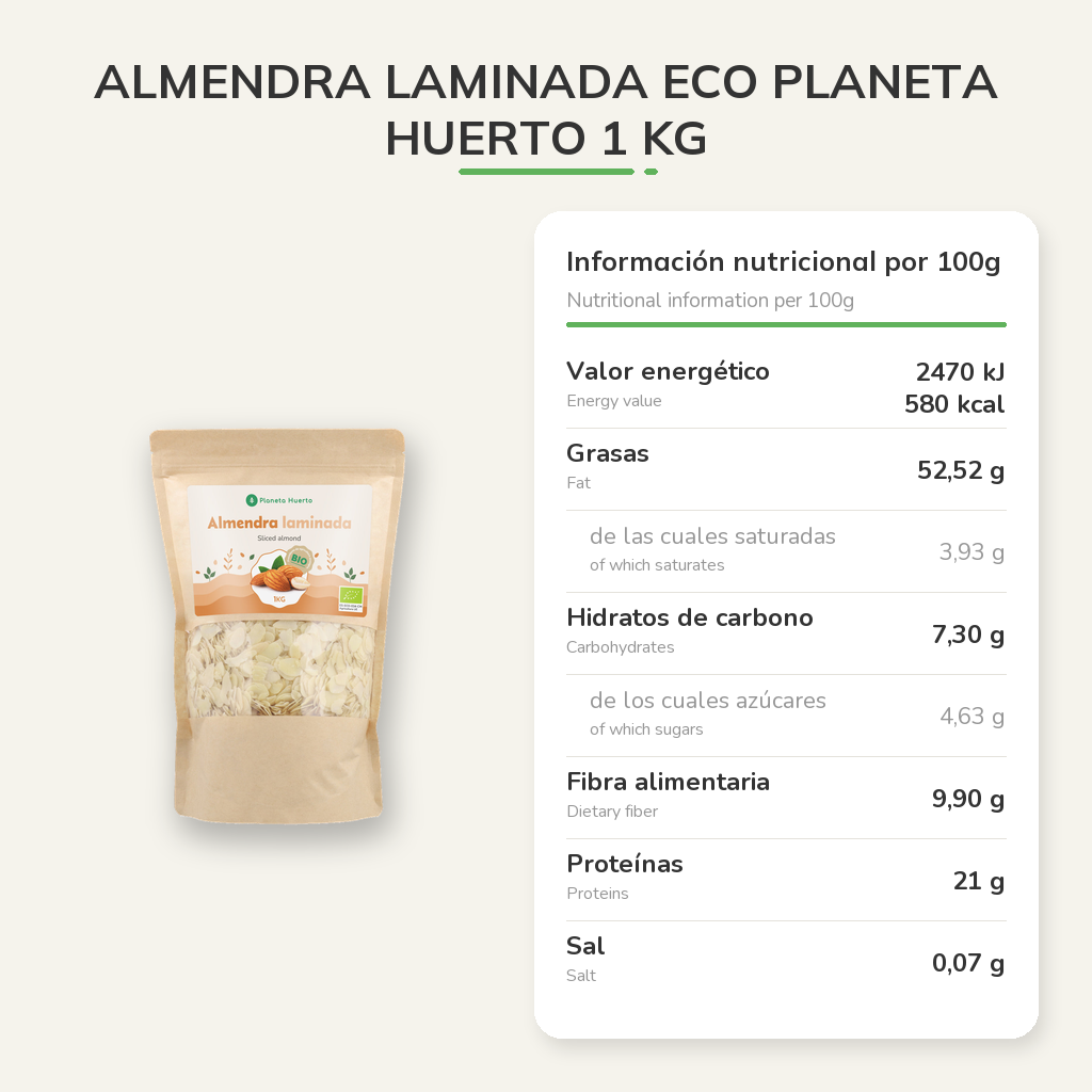 Información nutricional