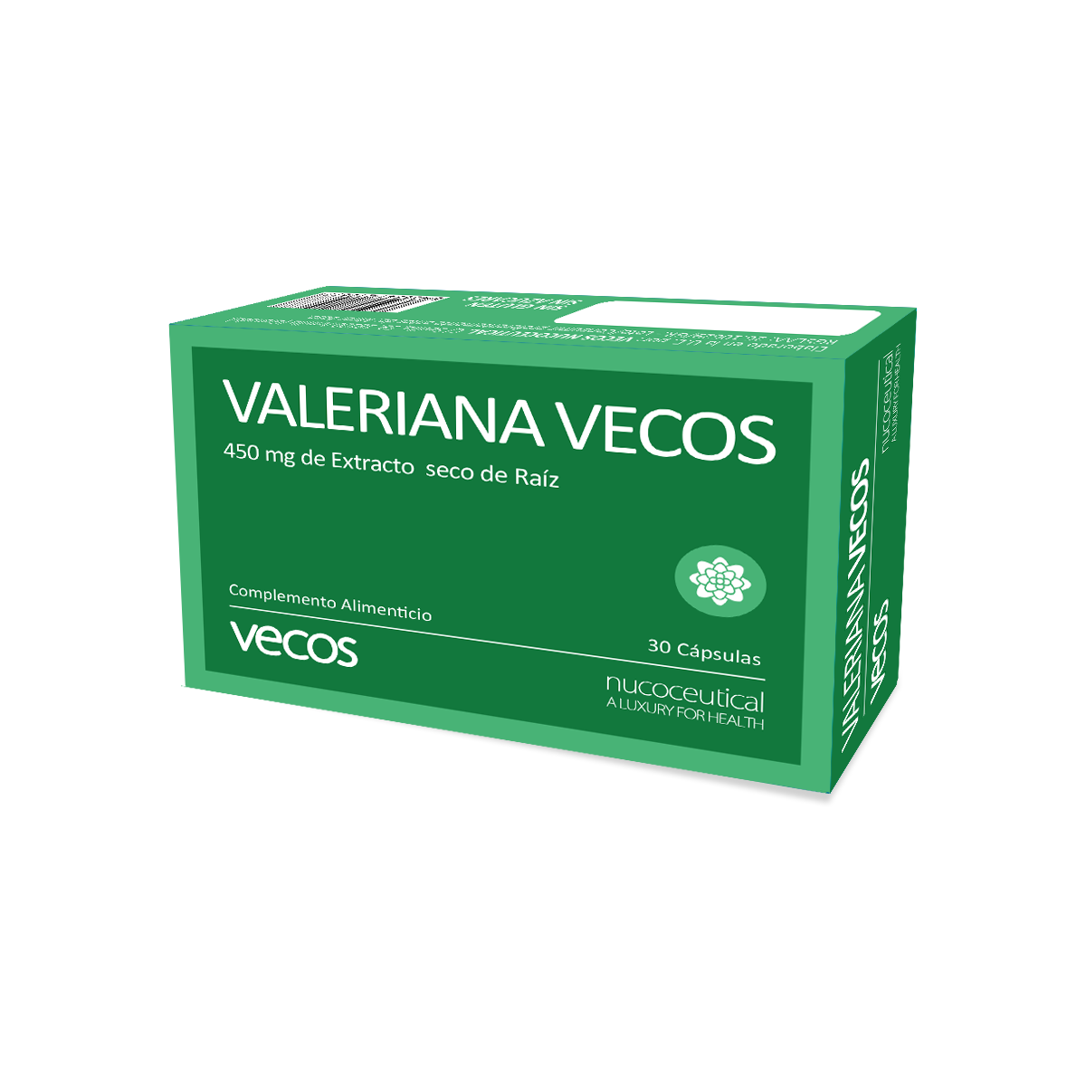 Valeriana 450mg Vecos 30 Cápsulas | Conciliar Un Sueño Reparador Y Pronto_0