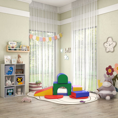 Homcom Juego De 7 Bloques Psicomotricidad Para Niños Multicolor_3