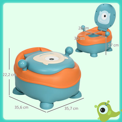 Zonekiz Orinal Para Bebé De 6-36 Meses Portátil Con Tapa 35,6x35,7x22,2 Cm Azul_2