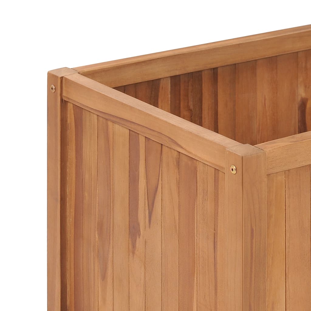 Arriate De Madera Maciza De Teca 150x50x70 Cm_4