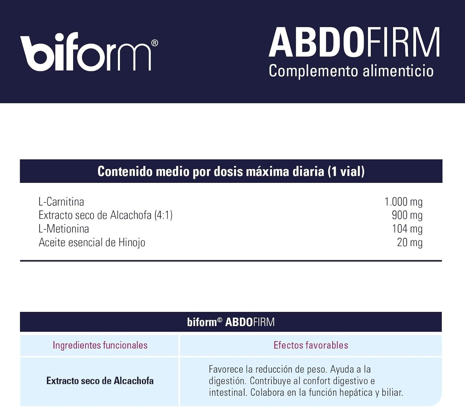 Biform Abdofirm 14 Viales BIFORM 140g