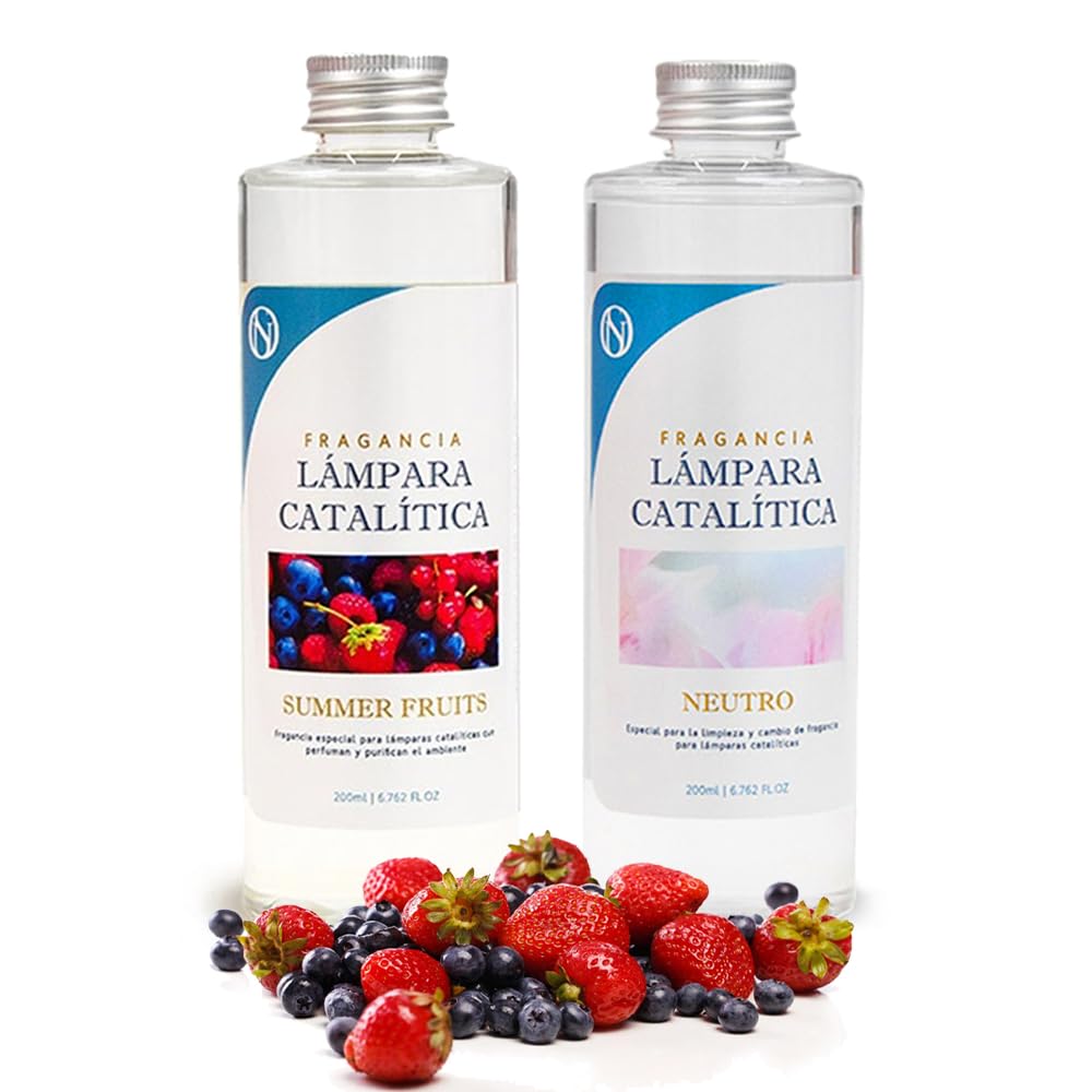 Pack Ahorro 2x Fragancia Lámpara Catalítica: 1 Aroma Summer Fruits 500ml + Limpiador Neutro 200ml_0