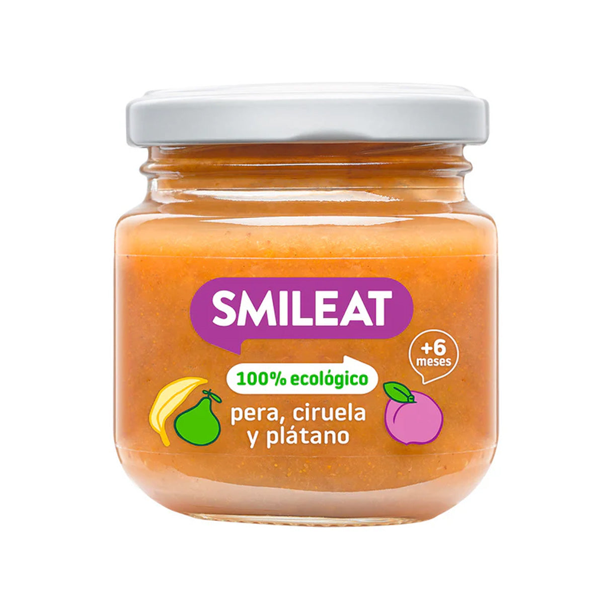 Pack Tarritos de Frutas +6 Meses Smileat 5 uds de 130 g