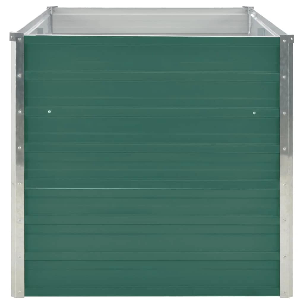 Jardinera Elevada De Acero Galvanizado Verde 160x80x77cm_3