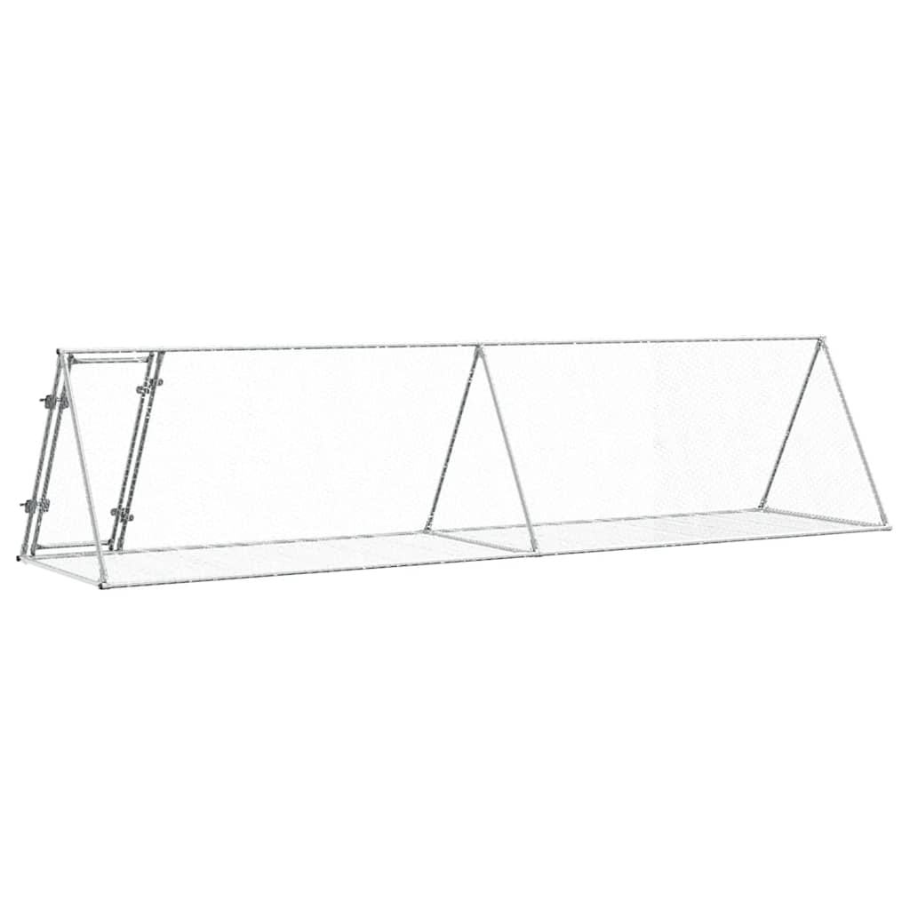 Conejera Acero Galvanizado Plateado 400x105x91 Cm_5