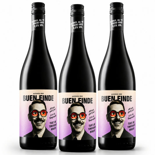 Vino Tinto Sin Alcohol 0,0% Tempranillo | Pack 3 Botellas X 750 Ml | Vino Desalcoholizado Equilibrado Y Afrutado_0