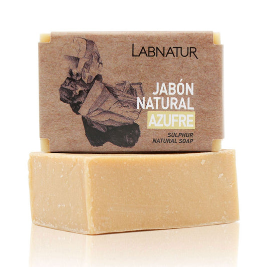 Jabón Natural Azufre Labnatur 100 g | Purifica y Regula el Sebo | Piel Grasa | Vegano_0