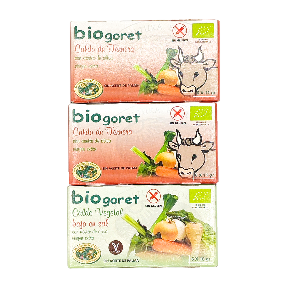 Pack Cubitos De Caldo De Ternera Y Verduras Bajo En Sal Eco Biogoret_0