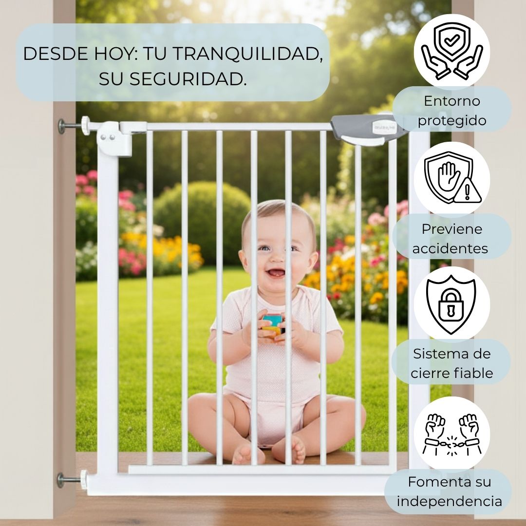 Bathby | Extensión De 45 Cm Para Valla De Seguridad Infantil Y Para Mascotas, Color Blanco_2