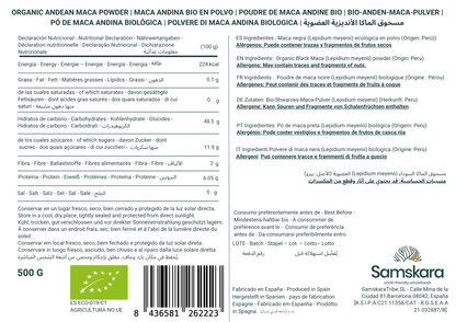 Maca Negra En Polvo Bio - 1kg (2 X 500g Envases Retail) | Superalimento Ecológico Vegano Para Batidos, Smoothies_1