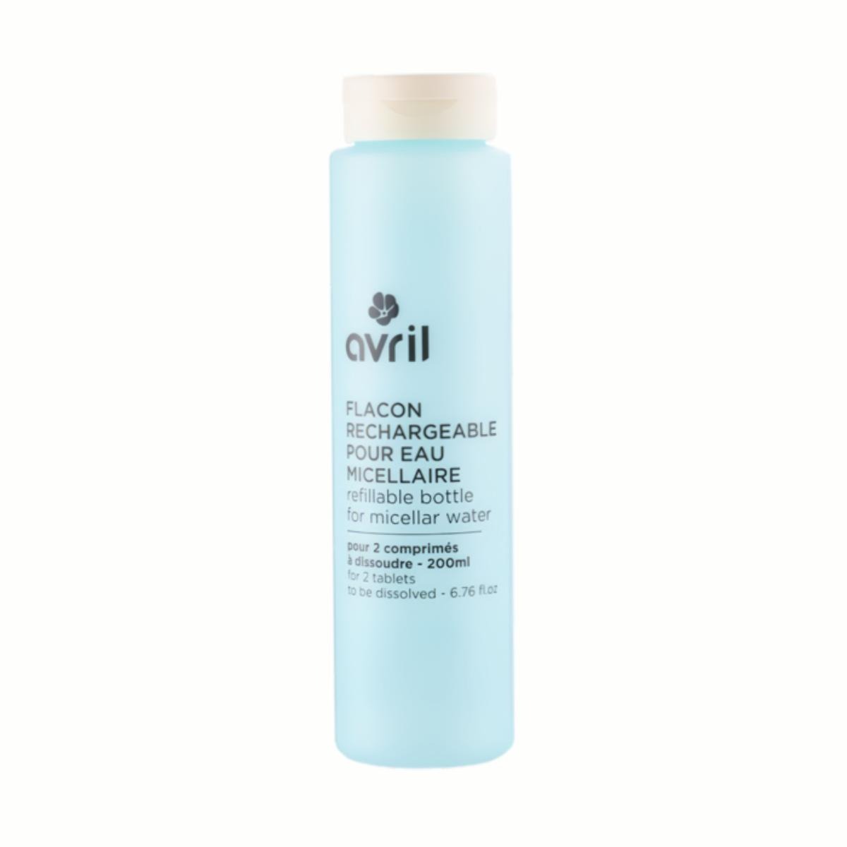 Botella rellenable para agua micelar Avril 250 ml