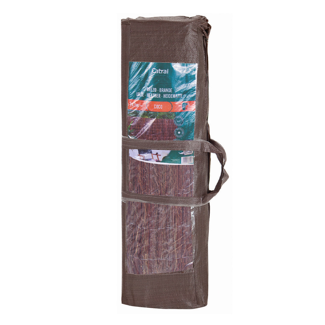 Cerramiento De Brezo Y Coco: Natural Y Resistente - 1,5x3 M - Multicolor_0