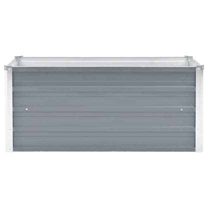 Arriate De Jardín De Acero Galvanizado Gris 100x40x45 Cm_2