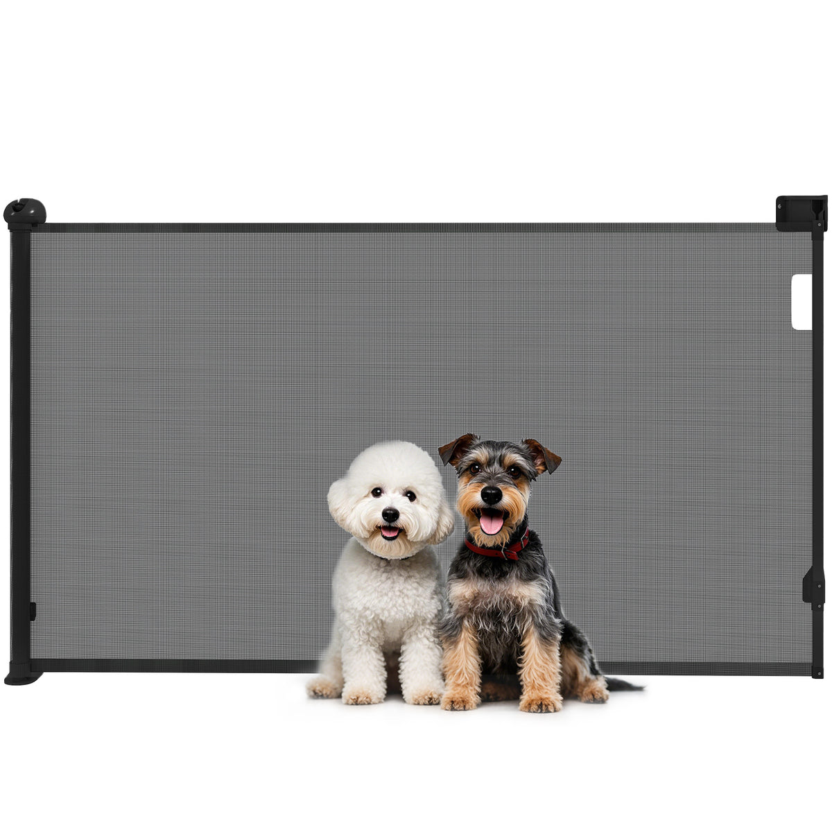 Pawhut Barrera De Seguridad Para Perros Retráctil 0-125 Cm Para Escaleras_0