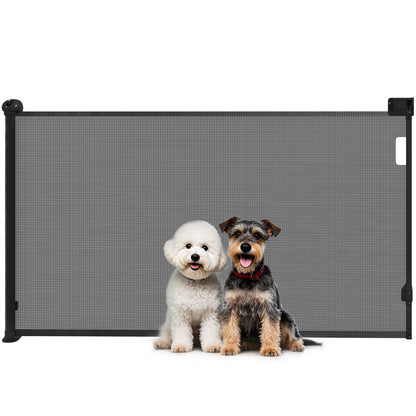 Pawhut Barrera De Seguridad Para Perros Retráctil 0-125 Cm Para Escaleras_0