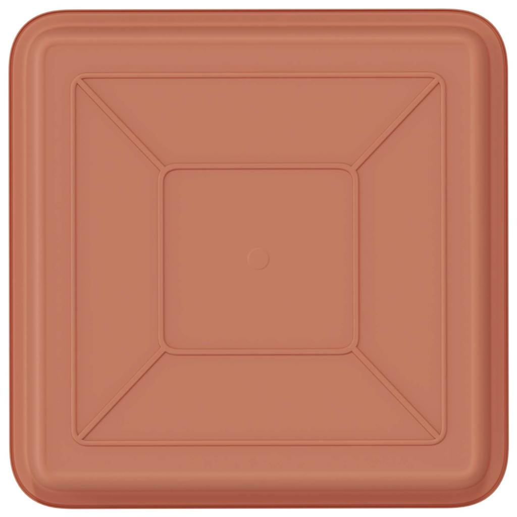 Bandeja Cuadrada Para Flores 24 Pcs Rojo Ladrillo_5