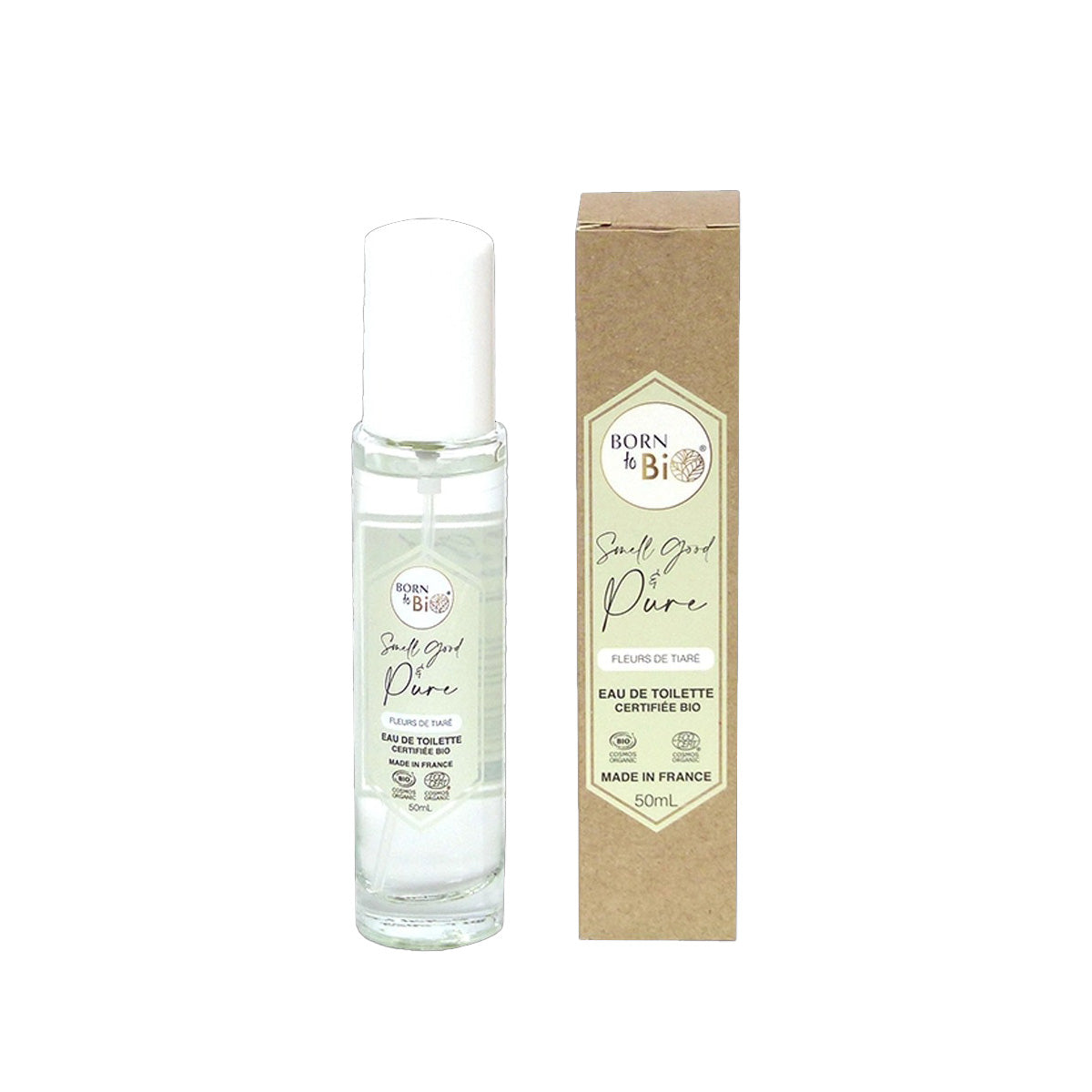 Eau De Toilette Flor de Tiaré Born To Bio 50 ml