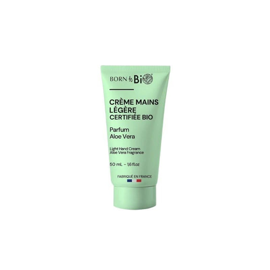 Crema de manos ligera de aloe vera Certificada orgánica 50ml Born to Bio