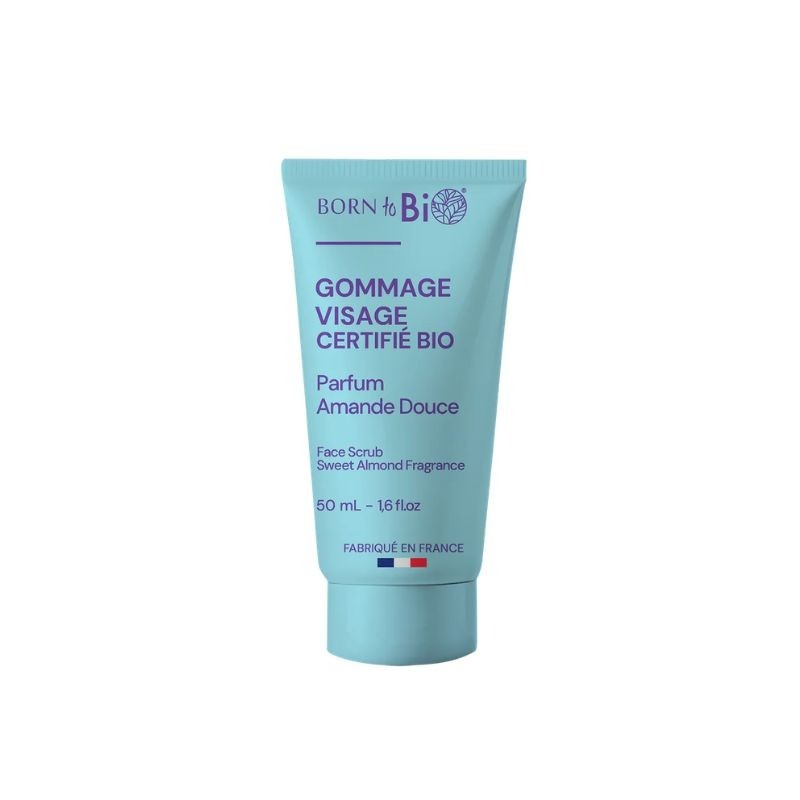 Exfoliante facial de Almendras Dulces para Pieles Normales Certificado Bio 50ml Born to Bio