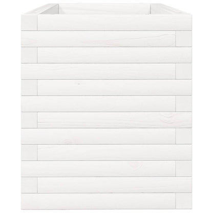 Jardinera Madera Maciza De Pino Blanco 90x40x45,5 Cm_5