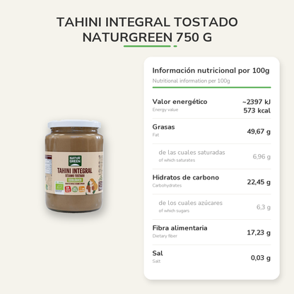 Información nutricional